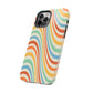 Retro Swirl Tough iPhone Case