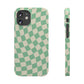 Pistachio Checkers Snap Case