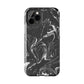 Grey & White liquid paint pattern Tough Case