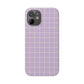 Lavender Grid Snap Case