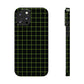 Green Grid Snap Case