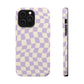 Lavender Crazy Checkers MagSafe Tough Case