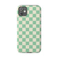 Retro Mint Checkers Snap Case