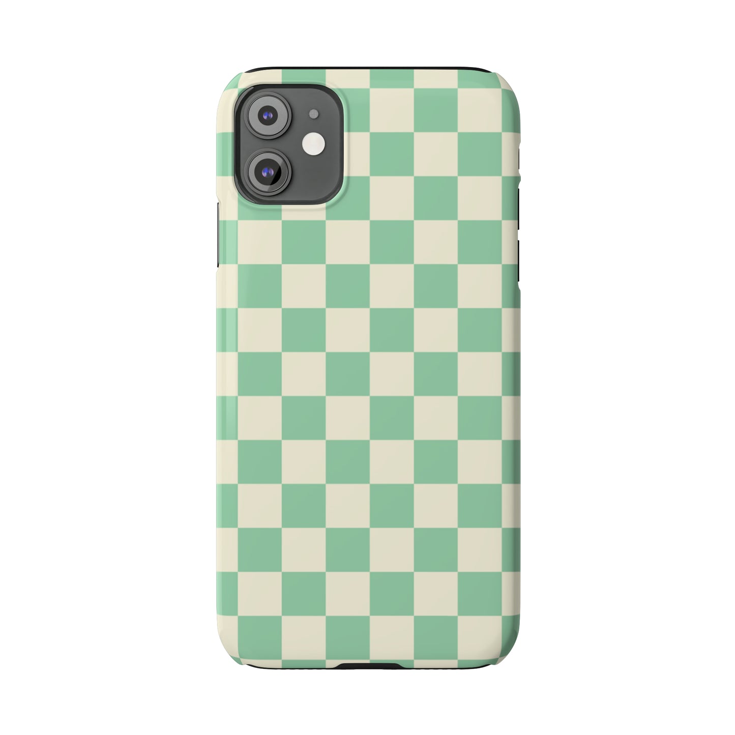 Retro Mint Checkers Snap Case