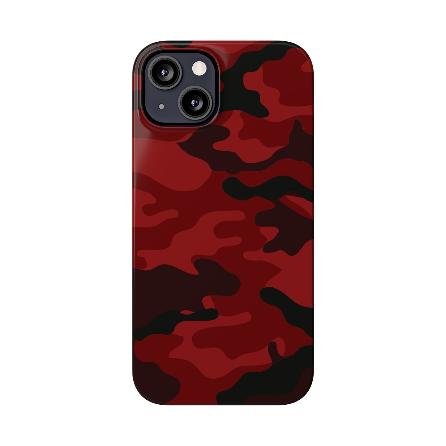 Red Camouflage Snap Case