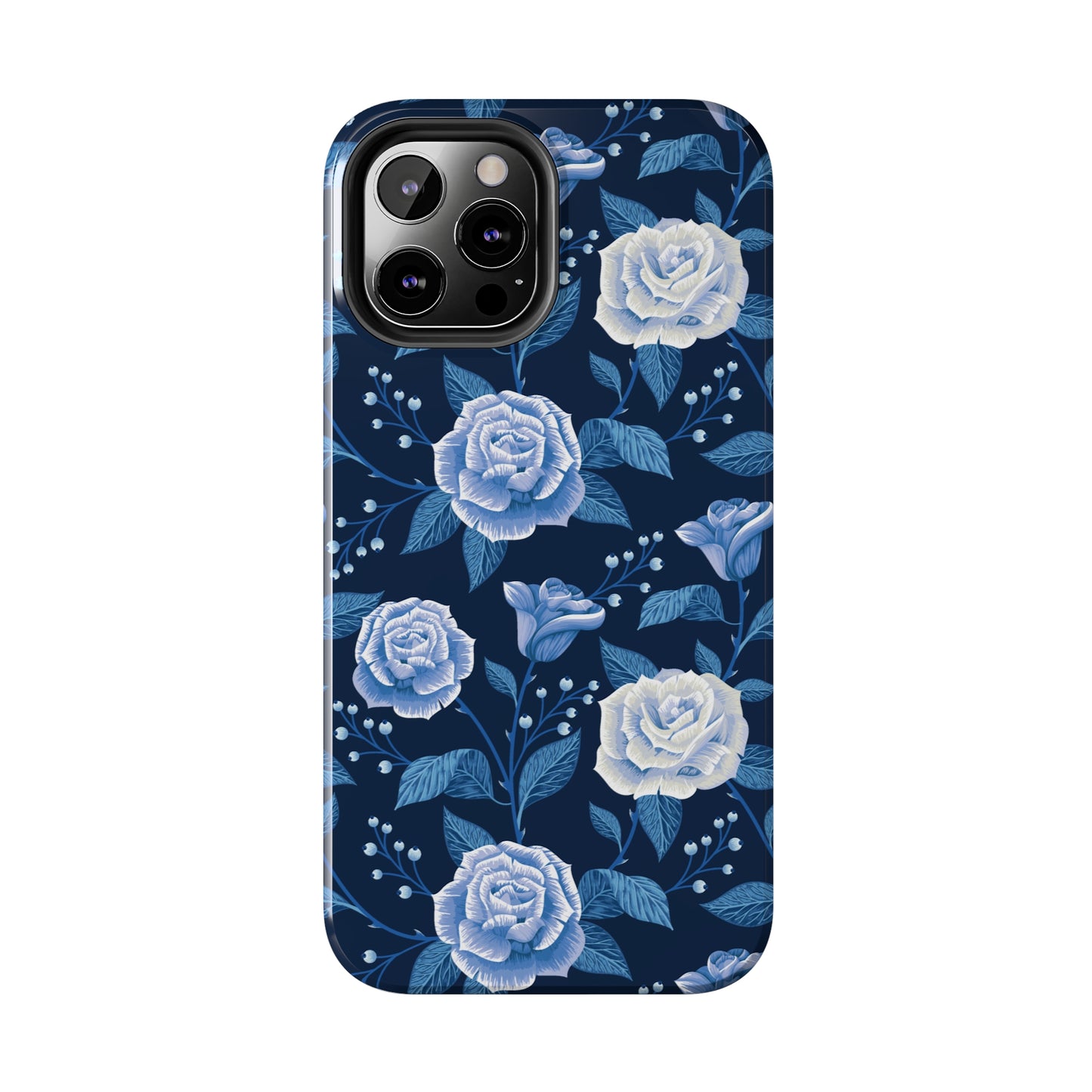 Midnight Rose Tough iPhone Case