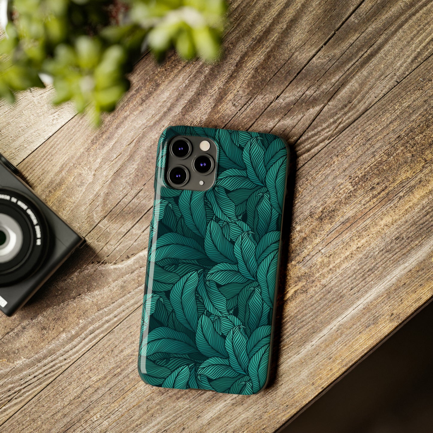 Tropical Leaves Snap Case