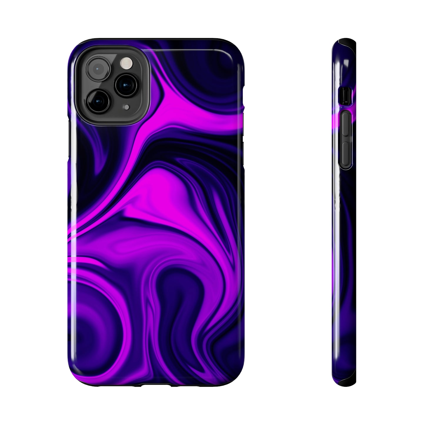 Purple liquid marble pattern Tough Case