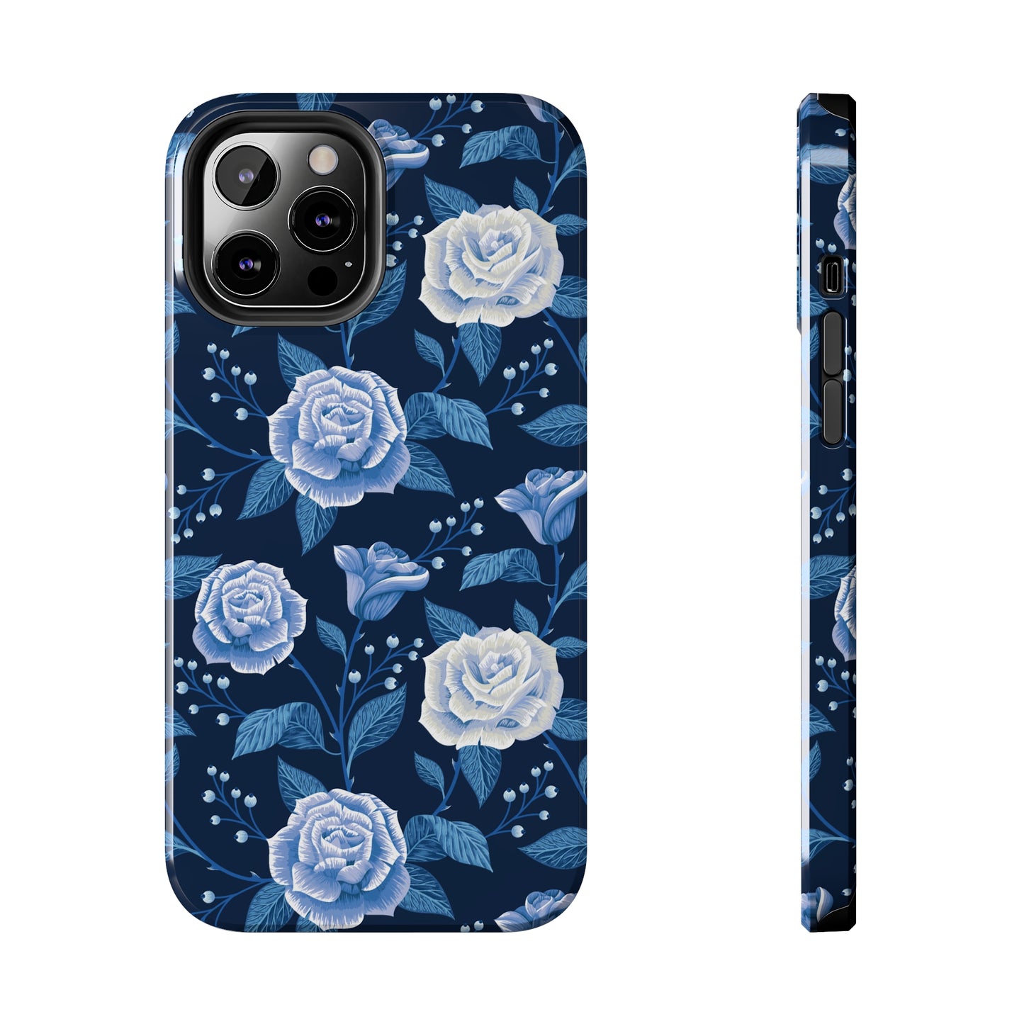 Midnight Rose Tough iPhone Case