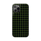 Green Grid Snap Case