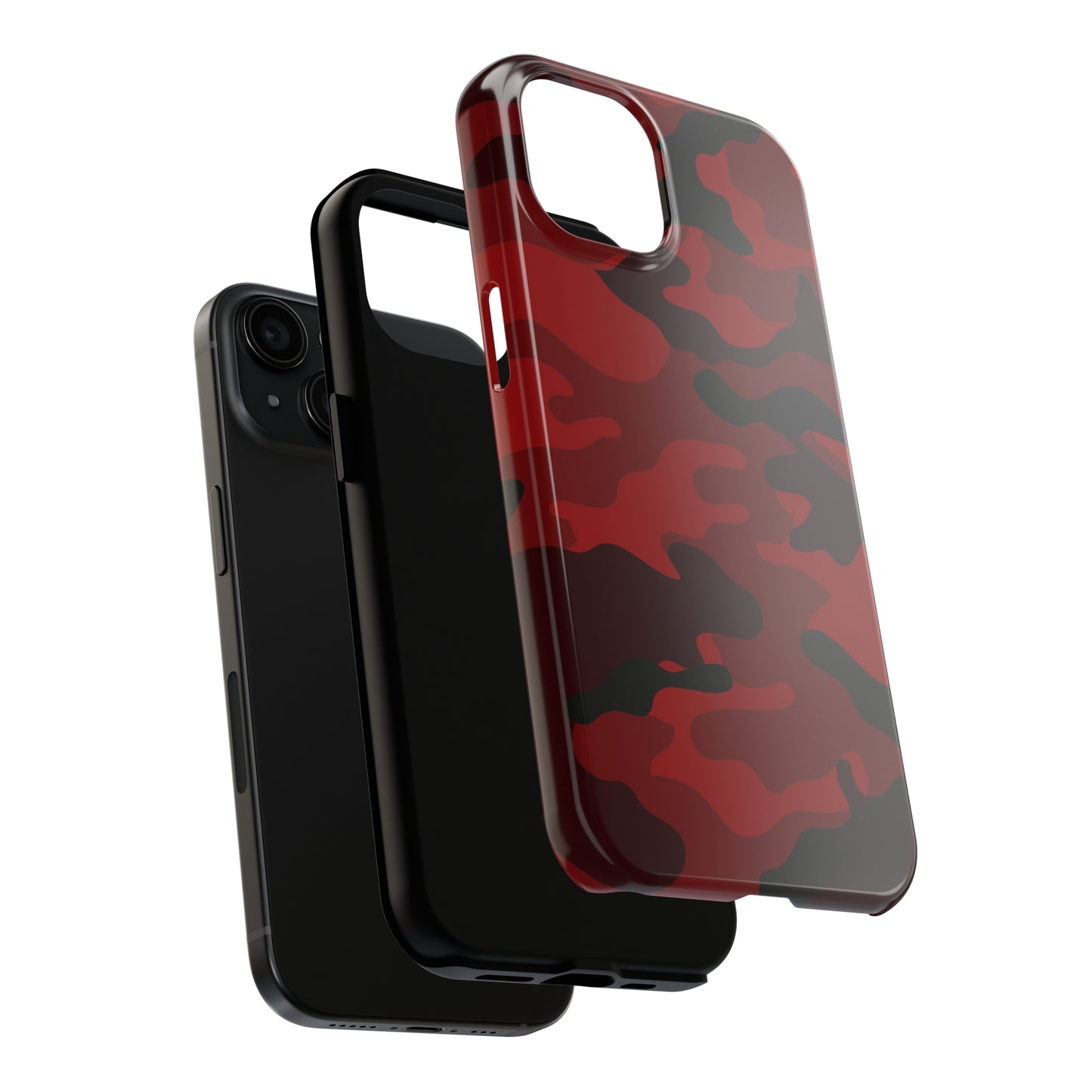 Red Camouflage Tough Case