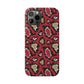 Red Snake Skin Snap Case