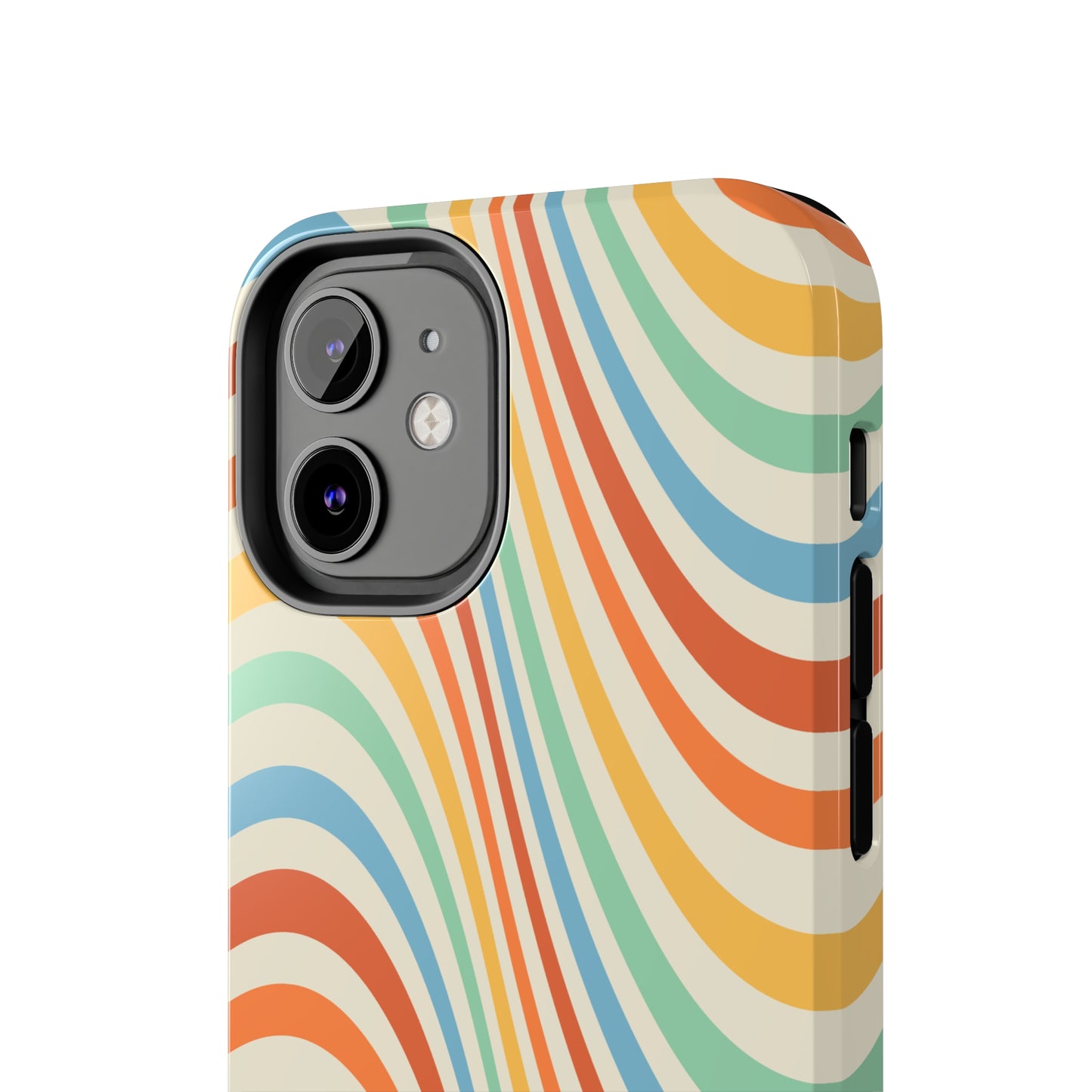 Retro Swirl Tough iPhone Case