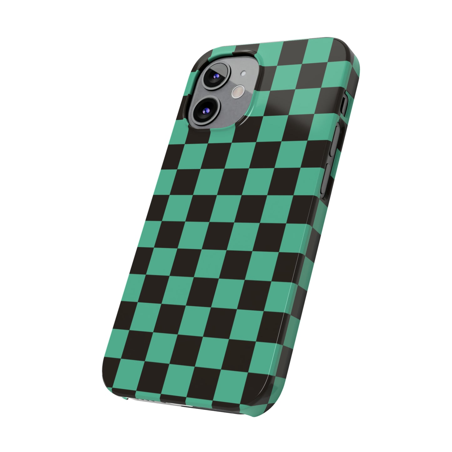 Green Checkers Snap Case