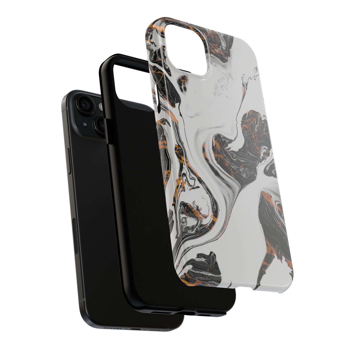 Misty Marble Tough iPhone Case