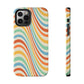 Retro Swirl Tough iPhone Case