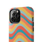 Wavy Pattern Tough iPhone Case