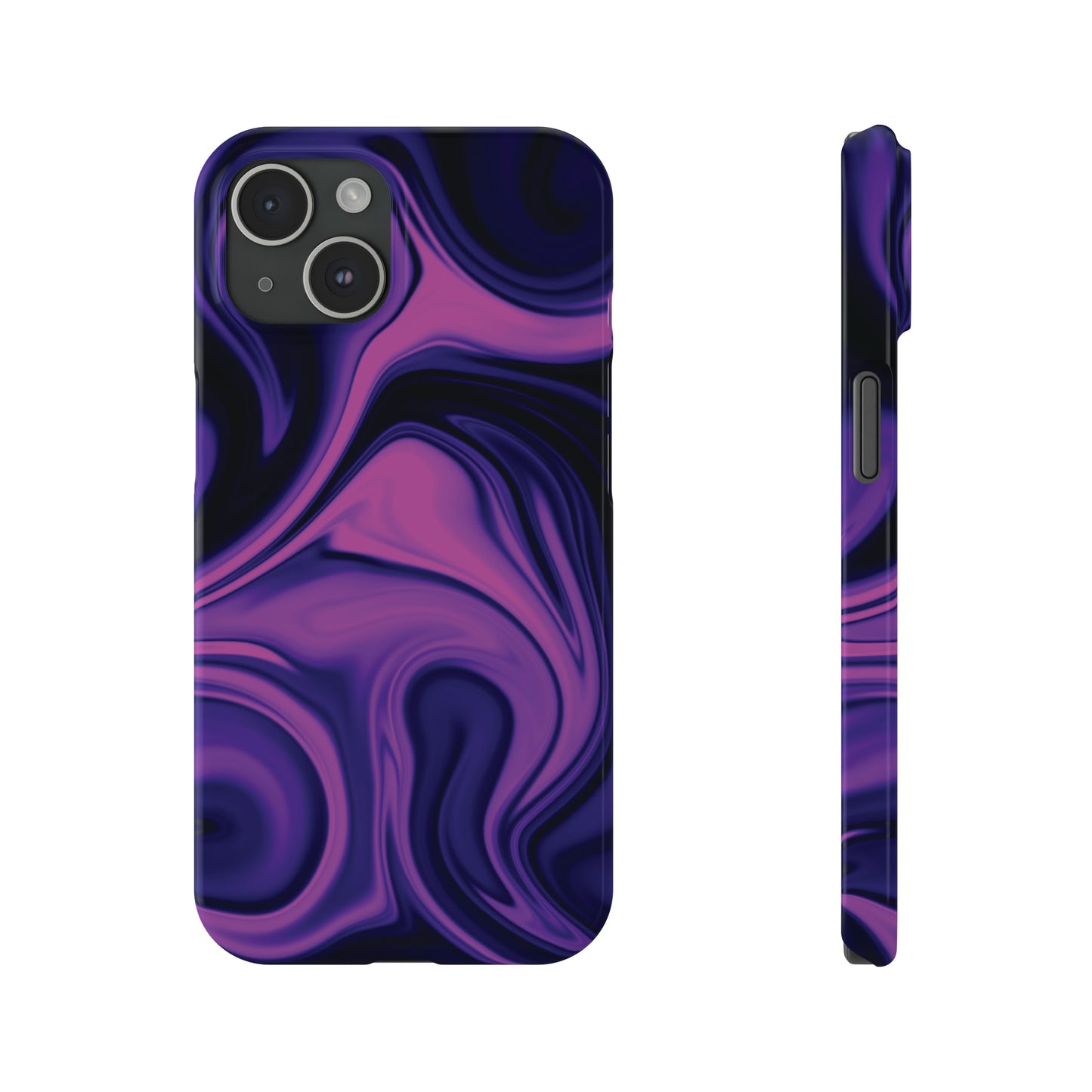 Purple liquid marble pattern Snap Case