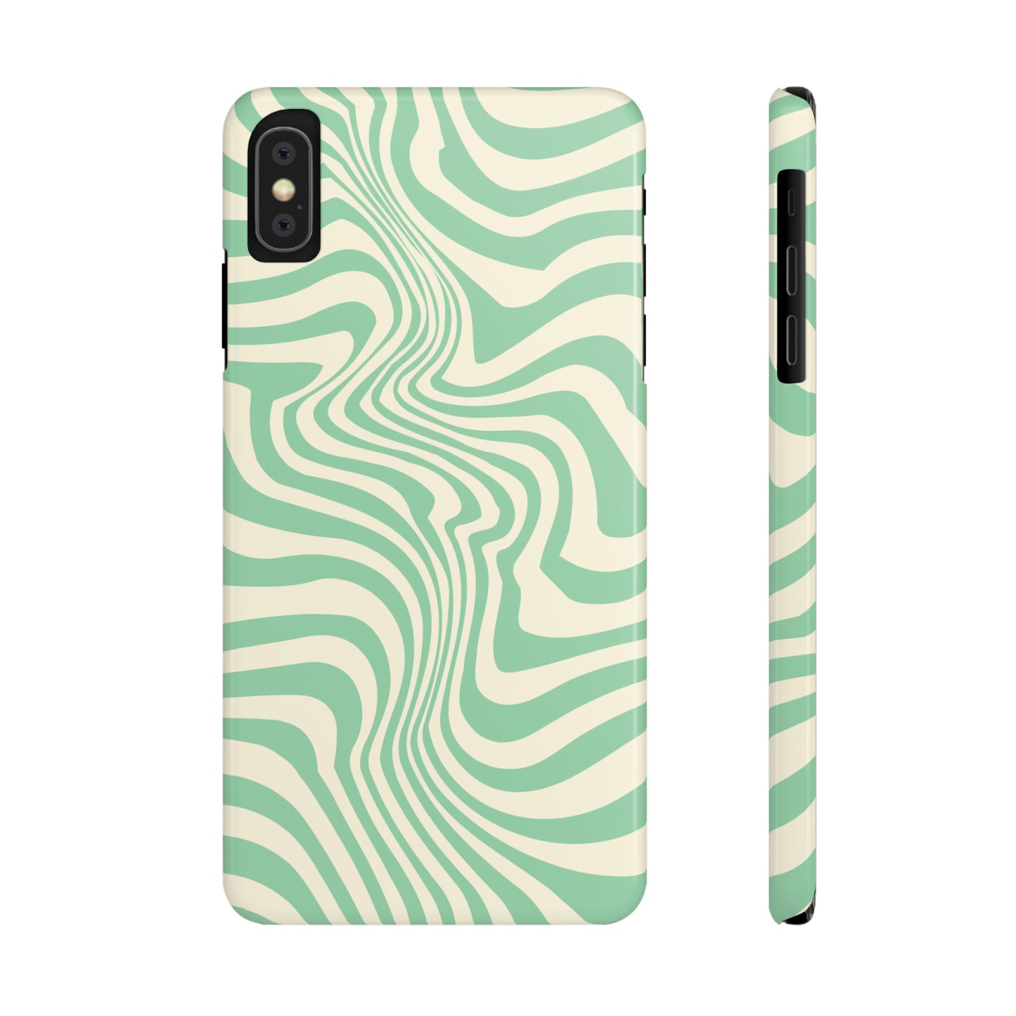 Pistachio Swirls Snap Case