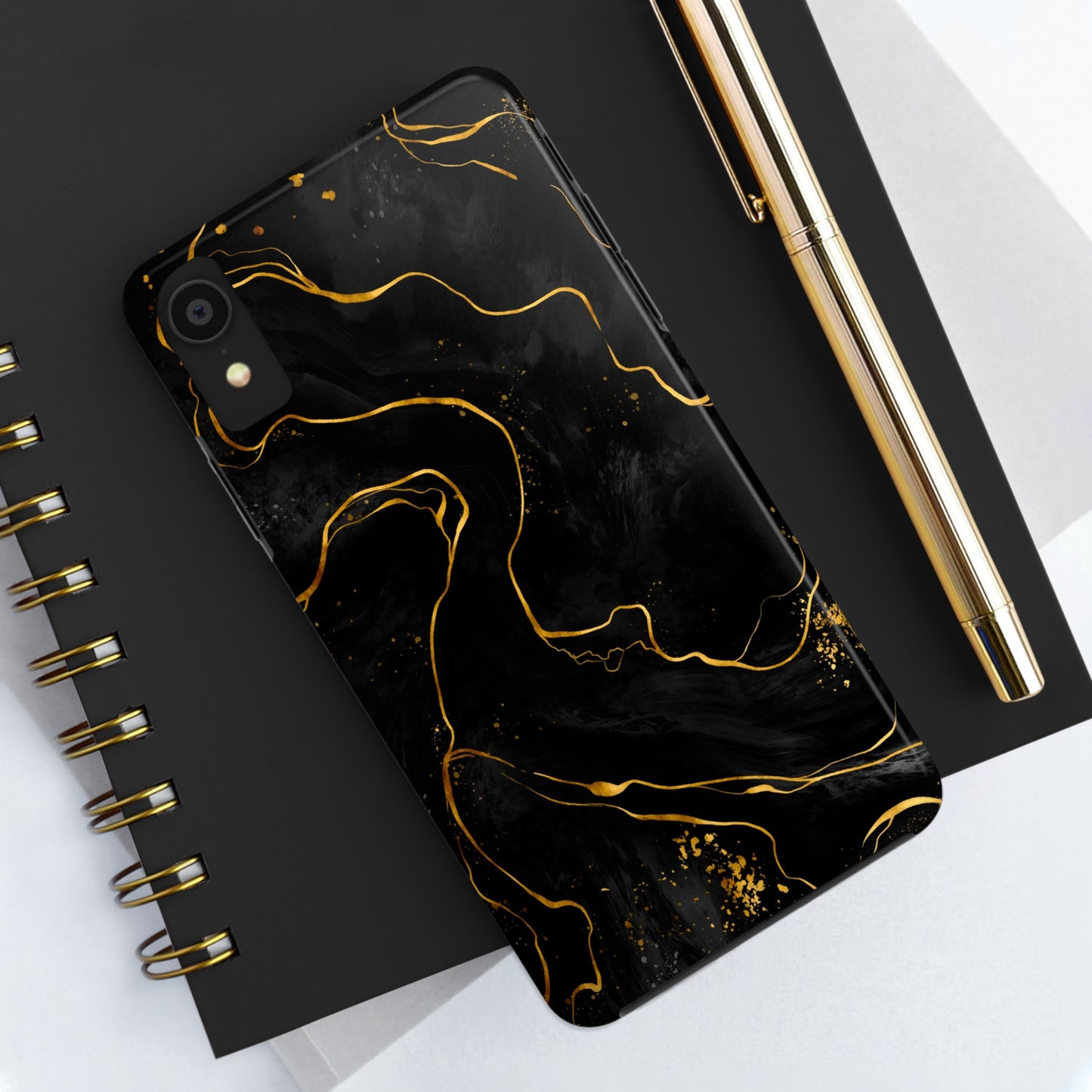 Black Mirage Tough iPhone Case