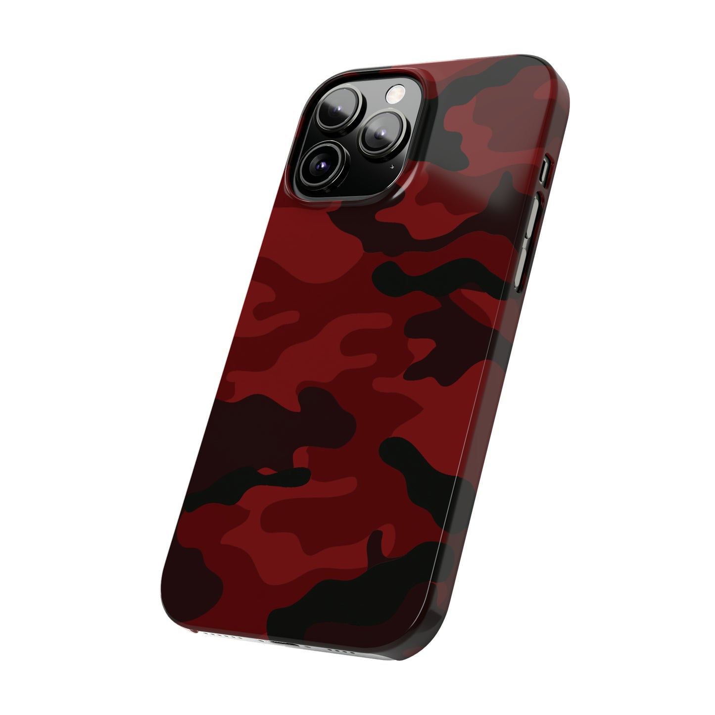 Red Camouflage Snap Case