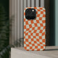 Retro Orange Peel Crazy Checkers MagSafe Tough Case