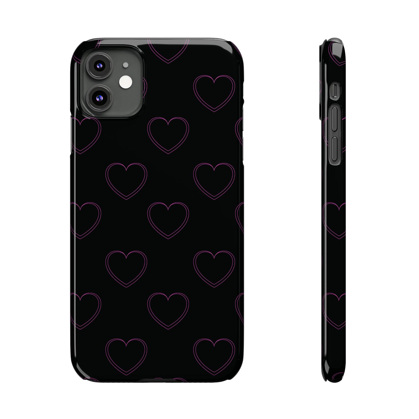 Y2K Heart Snap Case