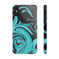 Aqua liquid marble pattern Snap Case