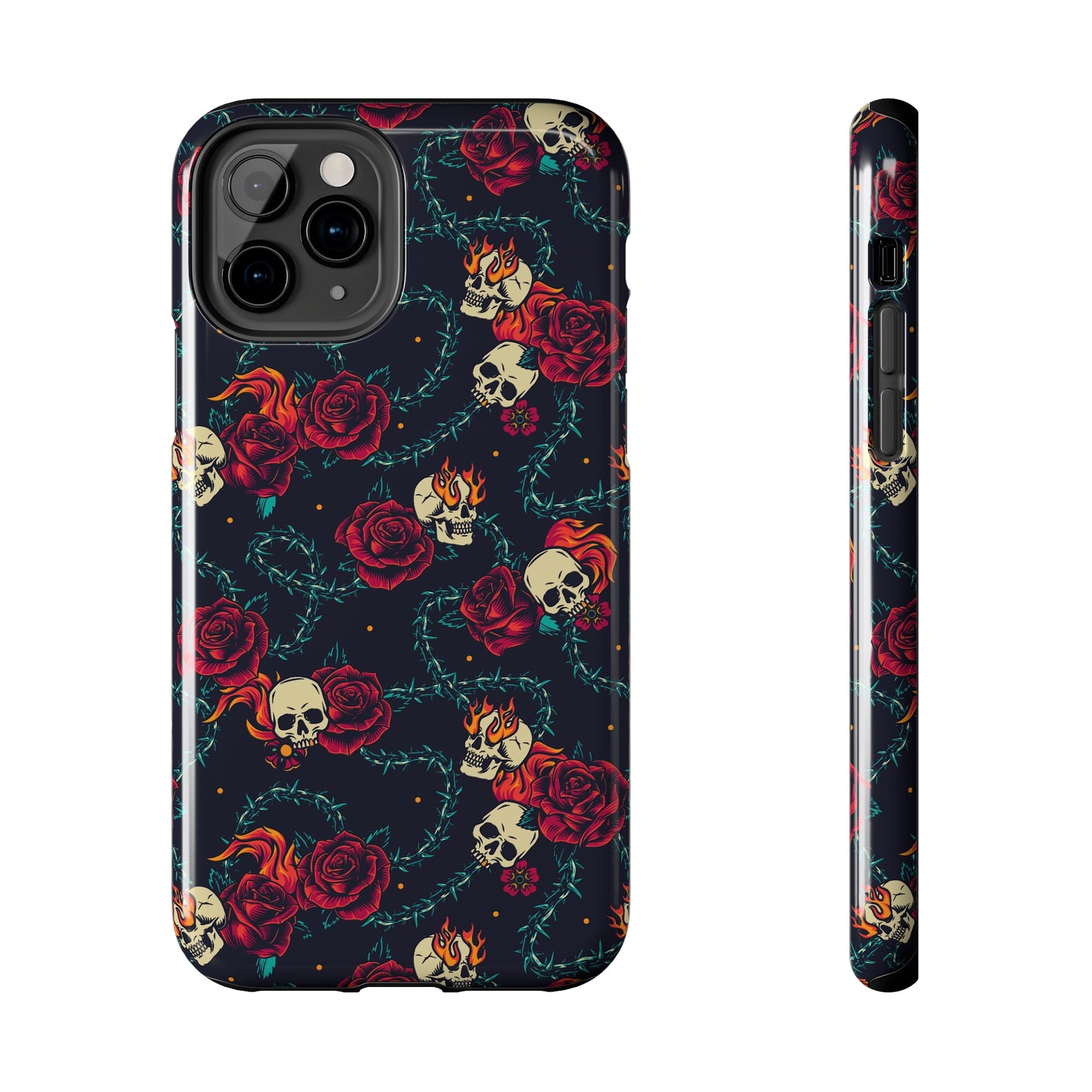 Skulls & Roses Tough iPhone Case