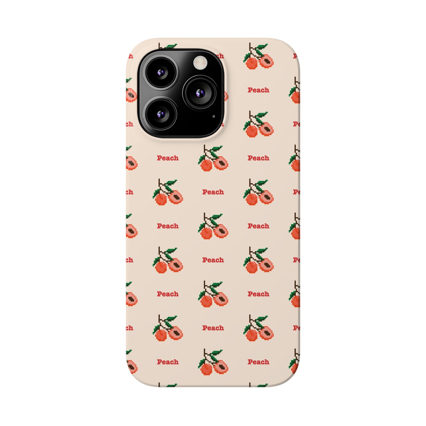 Pixelated Peach Snap Case