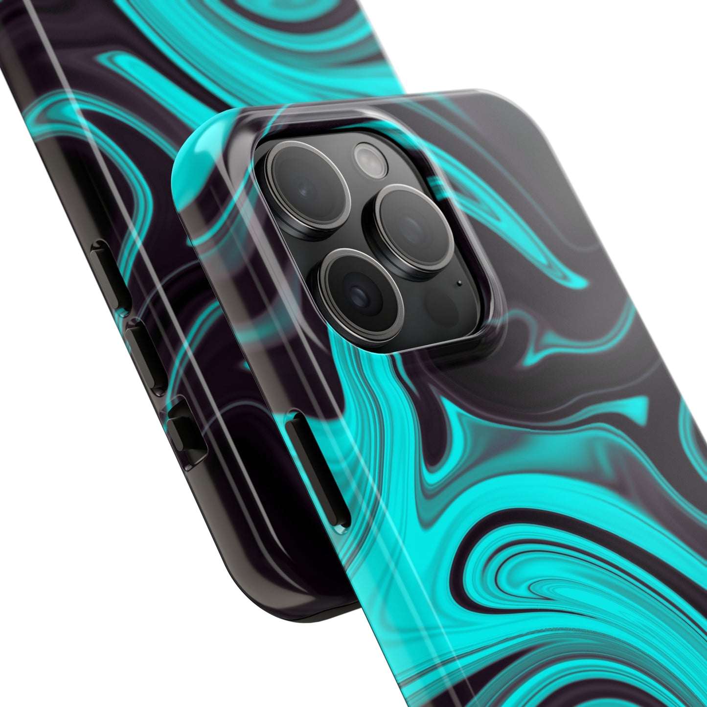 Aqua liquid marble pattern Tough Case