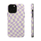 Lavender Crazy Checkers MagSafe Tough Case