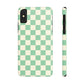 Retro Mint Checkers Snap Case