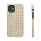 Soft Beige Dizzy Grid Snap Case