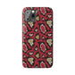 Red Snake Skin Snap Case