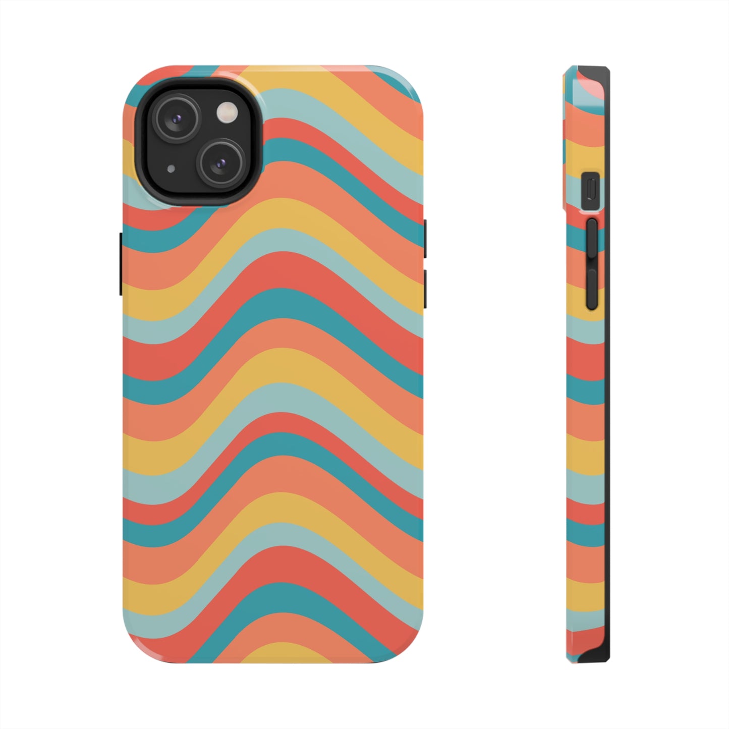 Wavy Pattern Tough iPhone Case