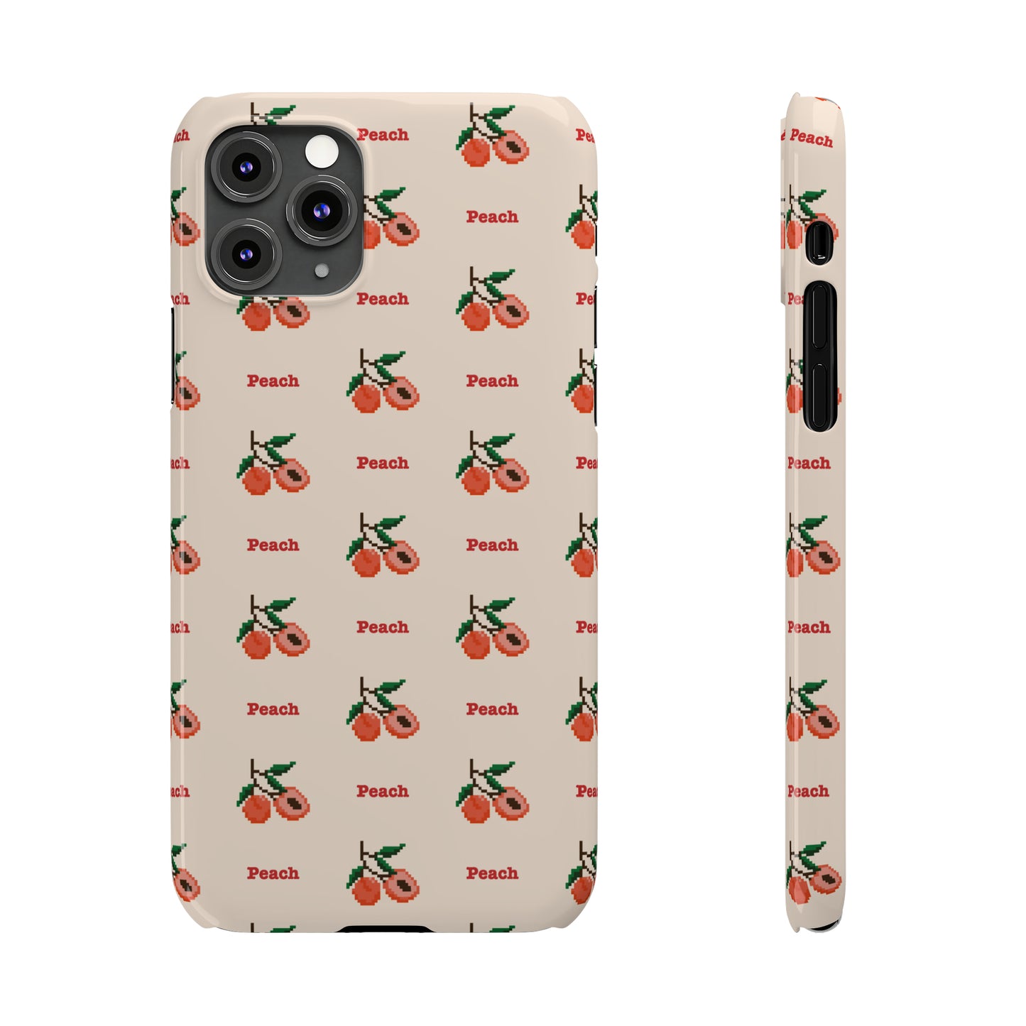 Pixelated Peach Snap Case