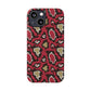 Red Snake Skin Snap Case