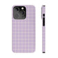 Lavender Grid Snap Case