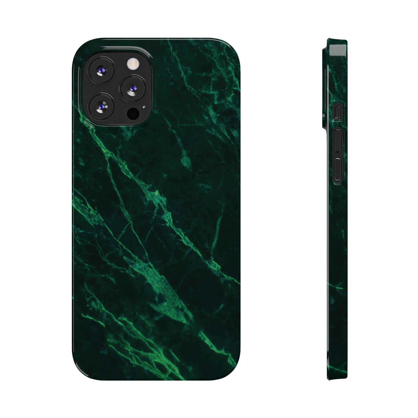 Dark green marble pattern Snap Case