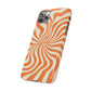 Orange Dizzy Spiral Snap Case