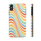 Retro Swirl Tough iPhone Case