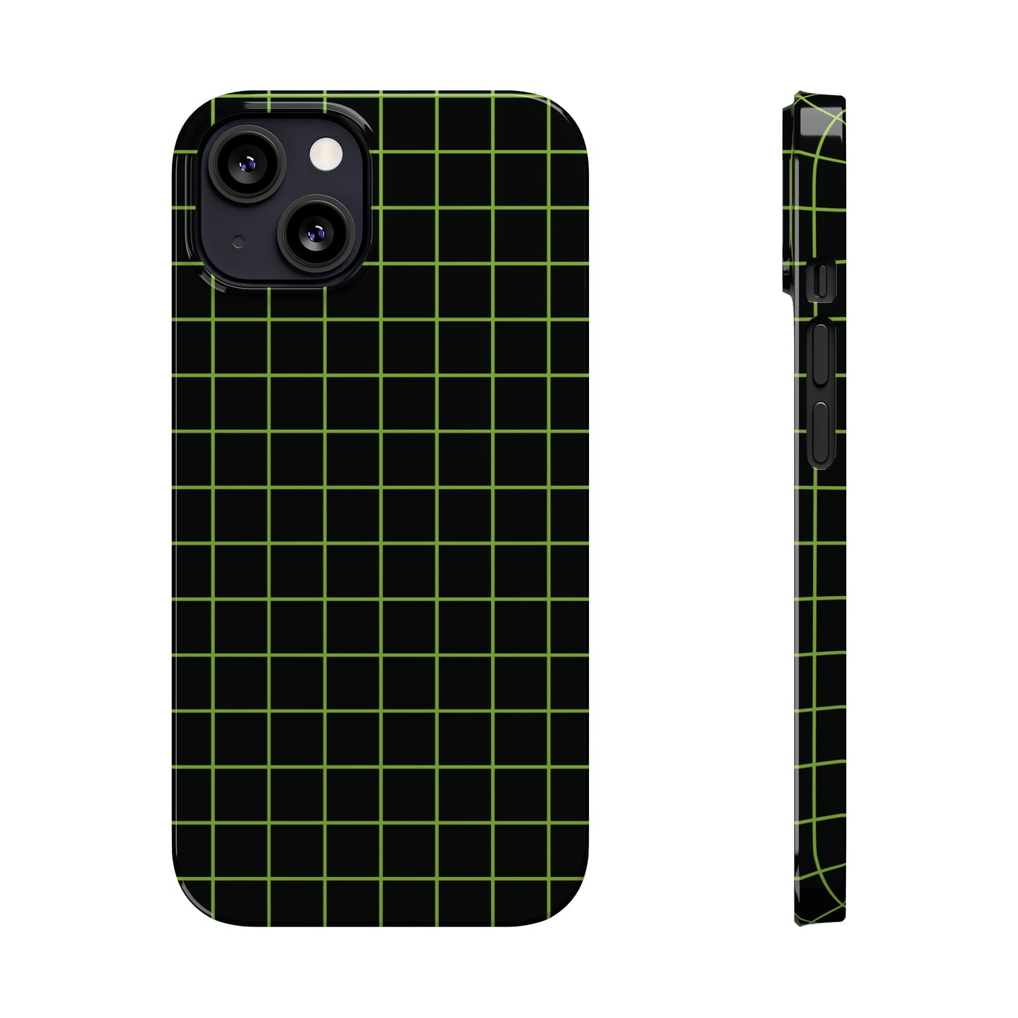 Green Grid Snap Case