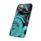 Aqua liquid marble pattern Snap Case