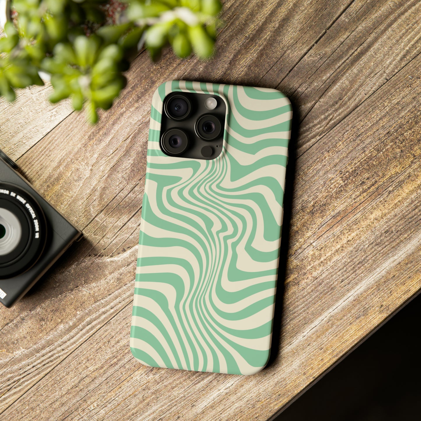 Pistachio Swirls Snap Case