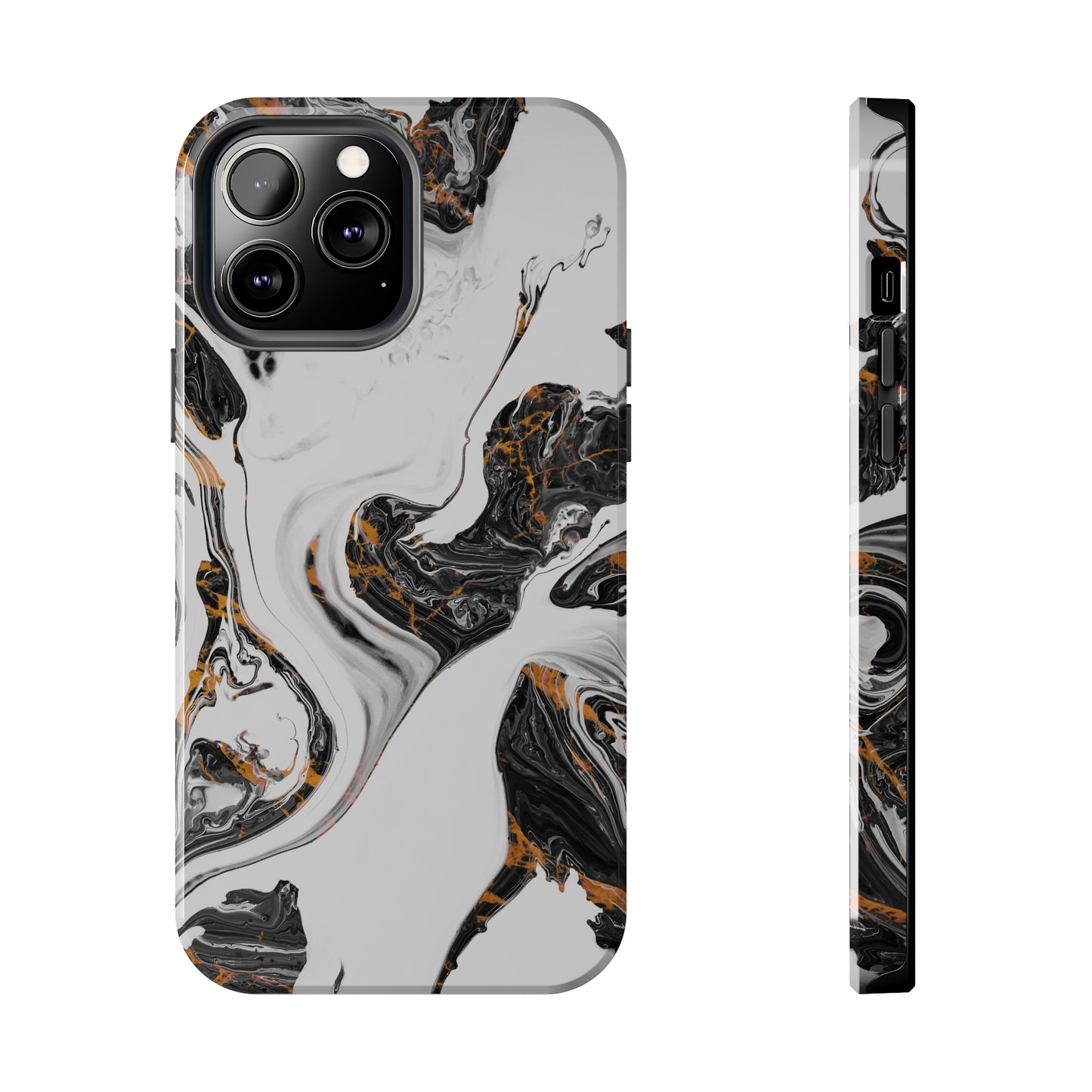 Misty Marble Tough iPhone Case