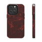 Red stone pattern Tough Case