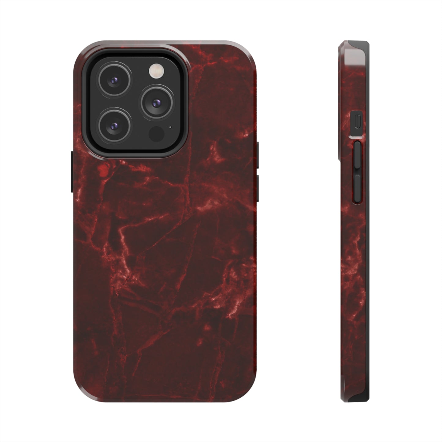 Red stone pattern Tough Case