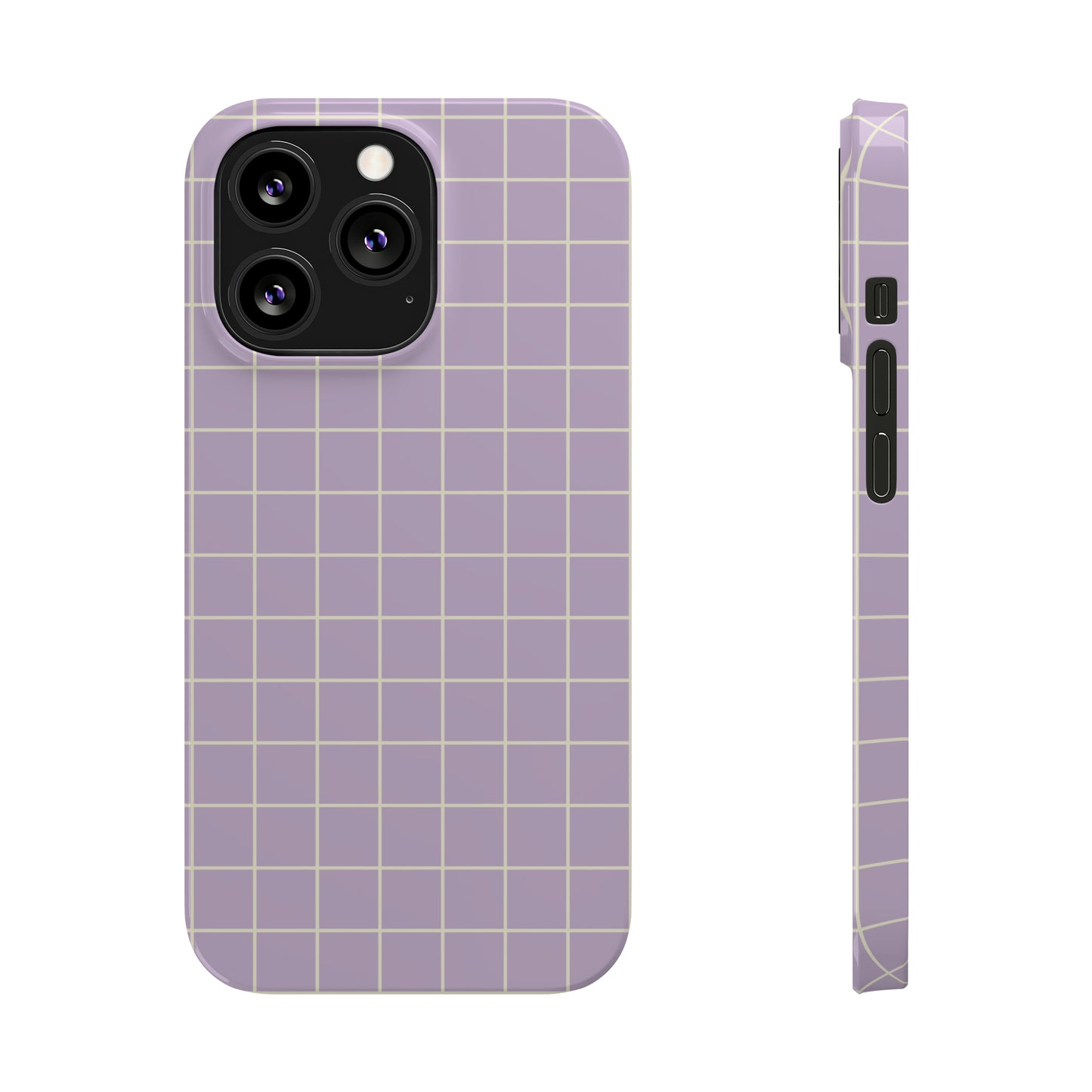 Lavender Grid Snap Case