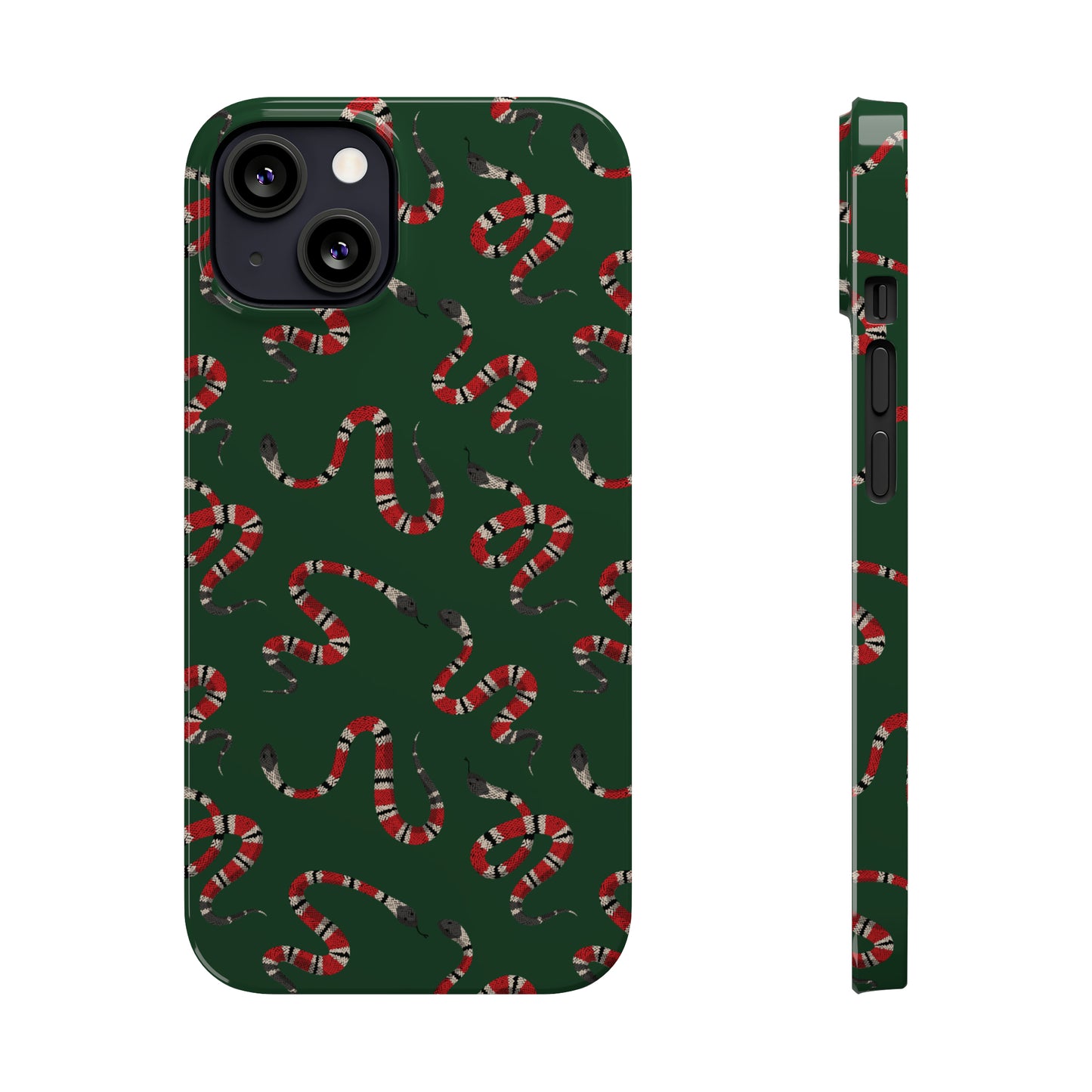 Snake Pattern Snap Case